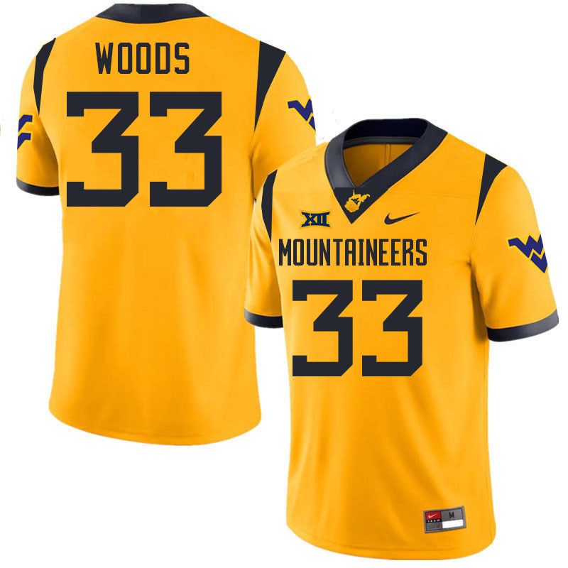 Ashton Woods WVU Jersey,West Virginia Mountaineers #33 Ashton Woods Jersey Youth College-Gold